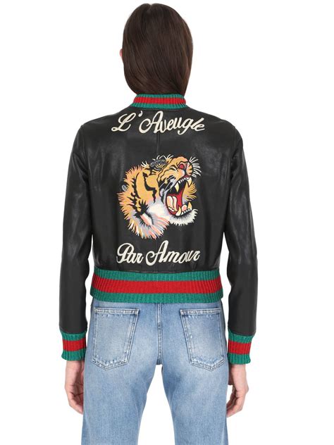 gucci zomerjas tijger|Gucci tiger bomber.